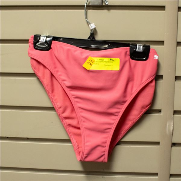 NEW PUMA WOMEN'S PINK BIKINI BOTTOM SIZE L