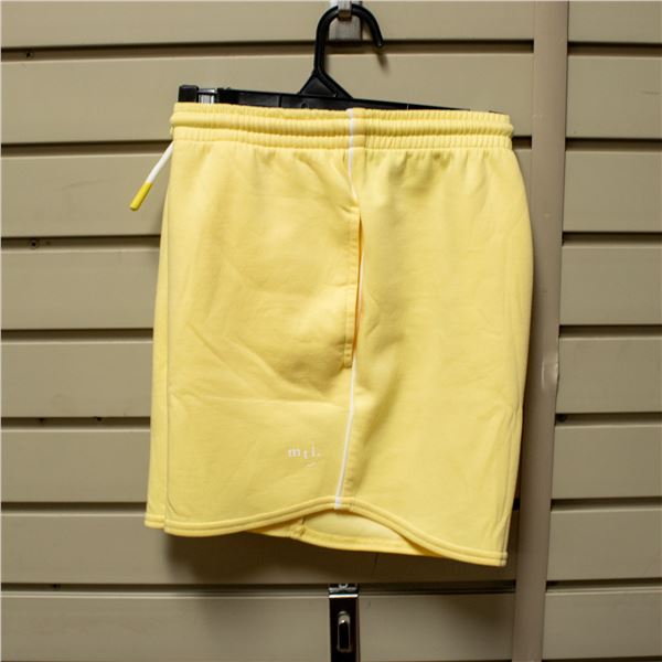 NEW MILES THE LABEL TEEN YELLOW FLEECE SHORT XL/TG