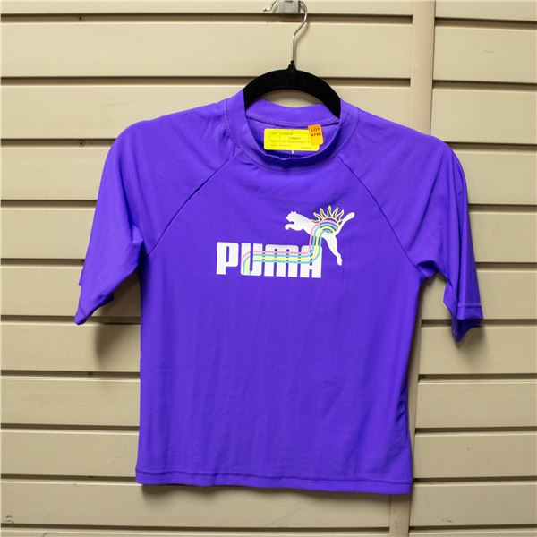 NEW PUMA TEENS PURPLE T-SHIRT SIZE L/G (10/12)