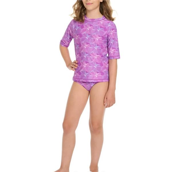 NEW PUMA 2PC PURPLE SWIM SET SIZE M/M 7/8