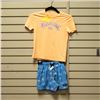 Image 1 : NEW BILLABONG KIDS T-SHIRT AND SHORT SET SIZE XS