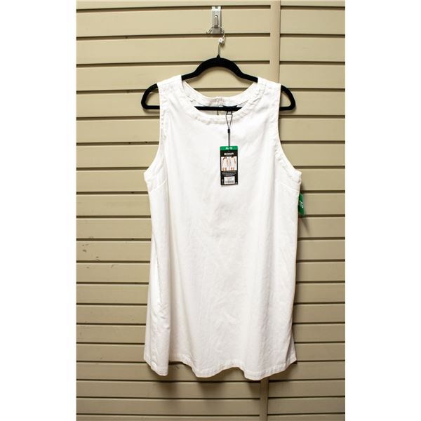 NEW HUDSON WOMEN'S SLEEVELESS WHITE DRESS XL