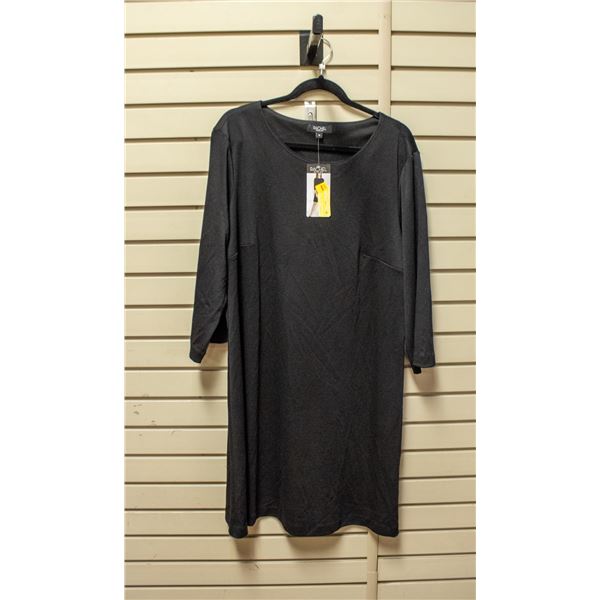 NEW RACHEL, ROY WOMEN'S BLACK SLEEVED DRESS L