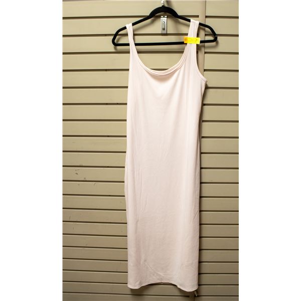 NEW FRANK AND OAK WOMEN'S RIB TANK PINK DRESS XL