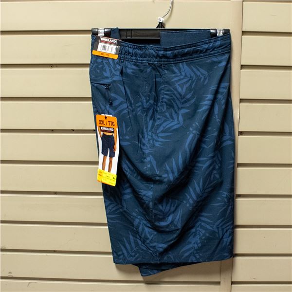 NEW KIRKLAND MEN'S BLUE SWIM SHORT SIZE XXL