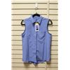 Image 1 : NEW GAIAM WOMEN'S VIOLET SLEEVELESS BUTTON SHIRT S