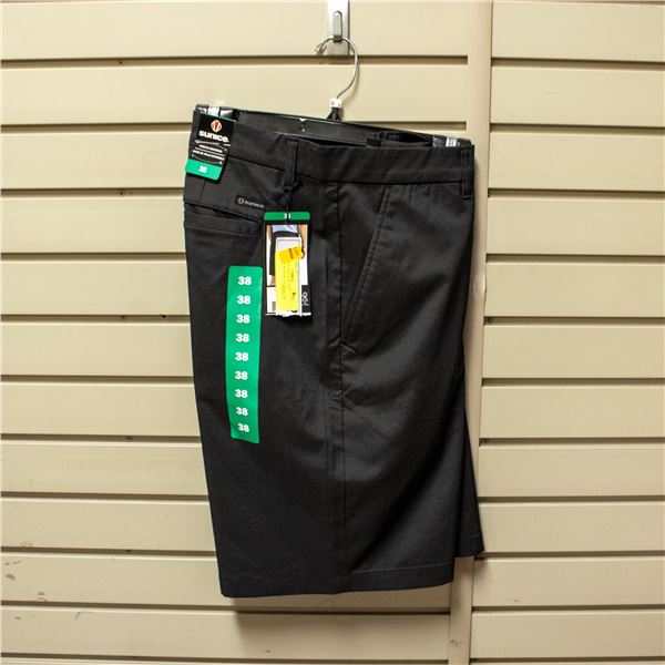 NEW SUNICE MEN'S BLACK STRETECH WAISTBAND SHORT 38
