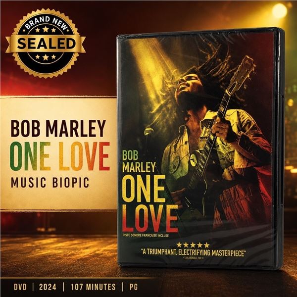 NEW DVD "BOB MARLEY: ONE LOVE" MUSIC BIOPIC 2024