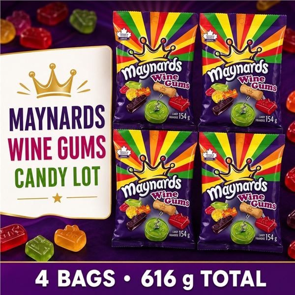 4 MAYNARDS WINE GUMS 154G BB 10/26