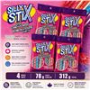 Image 1 : 4 SILLY STIX SOUR CANDY POWDER 78G