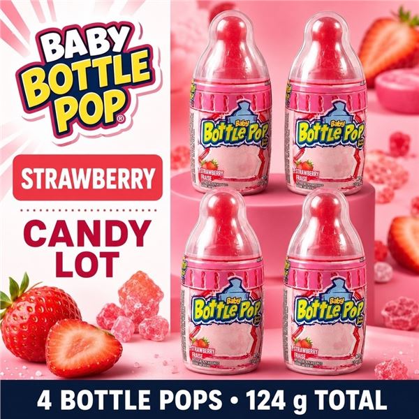 4 BABY BOTTLE POP STRAWBERRY 31G BB 11/27