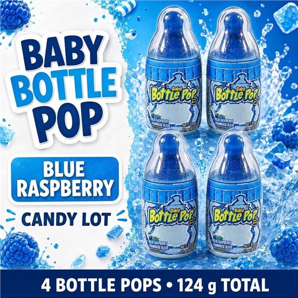 4 BABY BOTTLE POP BLUE RASPBERRY 31G BB 11/27