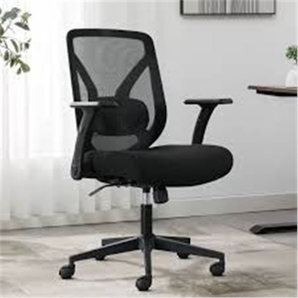 NEW PREASSEMBLED TRUE INNOVATIONS BLACK MESH CHAIR