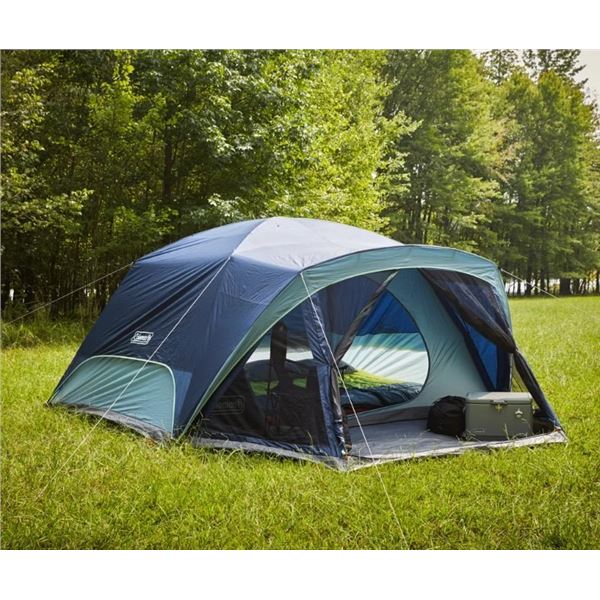 BRAND NEW COLEMAN 8 PERSON SKYDOME W SCREEN ROOM