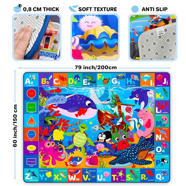 BRAND NEW QUOKKA NON SLIP LARGE BABY PLAY MAT