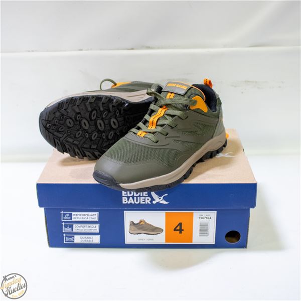 NEW EDDIE BAUER KIDS SIZE 4 HIKING SHOES