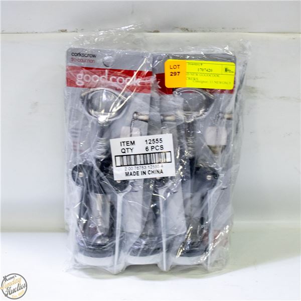 6 BRAND NEW GOODCOOK CORKSCREWS