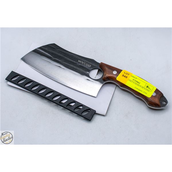 NEW DAMASCUS DESIGN HUNTING CLEAVER