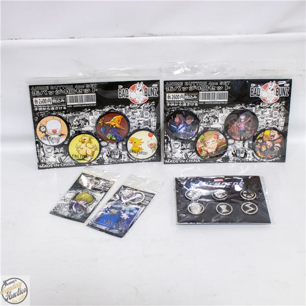 NEW ITEMS AVENGER PINS,
