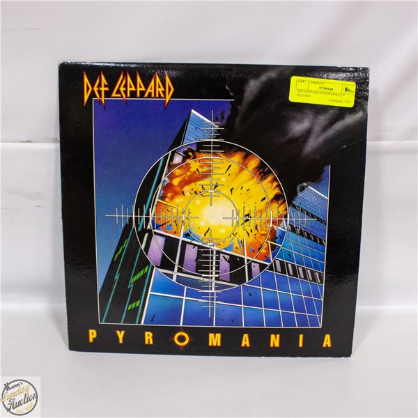 DEF LEPPARD PYROMANIA LP RECORD