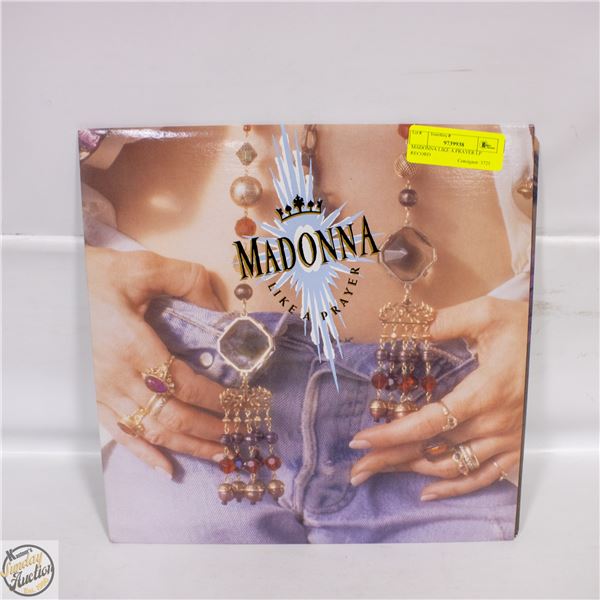 MADONNA LIKE A PRAYER LP RECORD