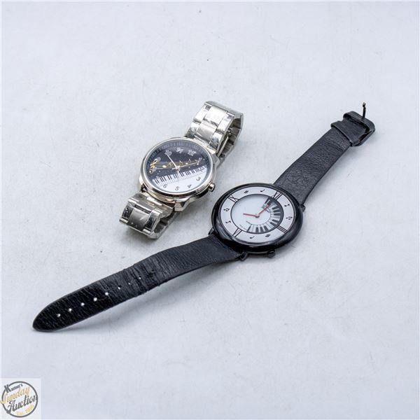 2 PIANO THEMED WATCHES