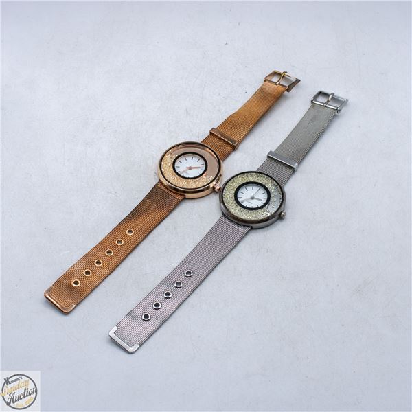 2 FASHION WATCHES ON MESH STRAP WITH 3D MOVING