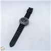 Image 1 : RHINESTONE BLACK FASHION WATCH WITH SILICON STRAP
