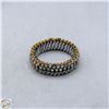 Image 1 : RHINESTONE STRETCH GOLD TONE BRACELET
