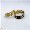 Image 1 : 2 VINTAGE GOLD TONE BRACELETS