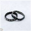 Image 1 : 2 FASHION CRYSTAL RHINESTONE BRACELETS