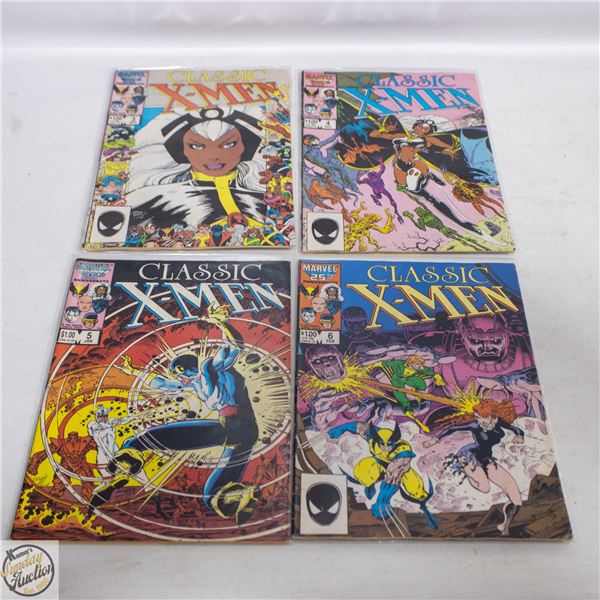 4 VINTAGE CLASSIC XMEN COMICS #3/4/5/6