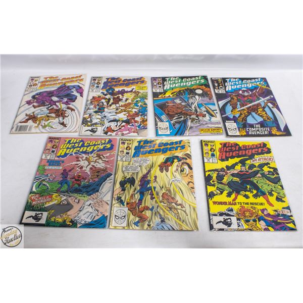 7 VINTAGE THE WEST COAST AVENGERS #19/28/29/30