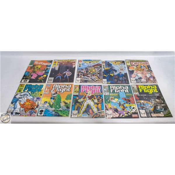 LOT OF 10 VINTAGE MARVELS COMICS