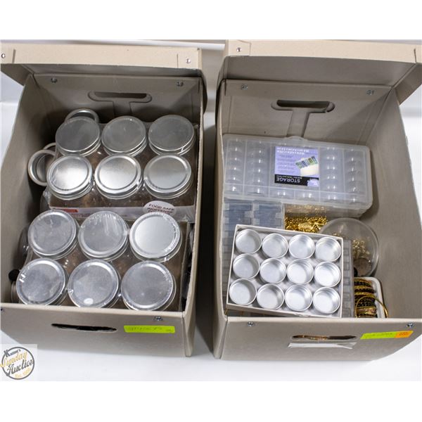 2 BOXES - JEWEL SUPPLY STORAGE