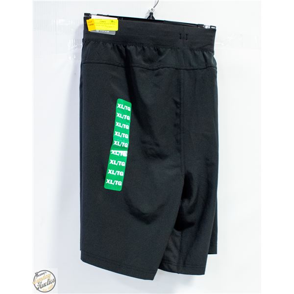 NEW GAIAM MEN'S BLACK ACTIVE SPORTS SHORT SIZE XL