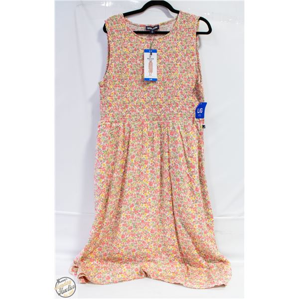 NEW NAUTICA JEANS WOMEN'S SLEEVELESS DRESS L