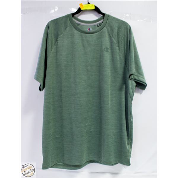 CHAMPION ACTIVE FIT T SHIRT SOME PILING SIZE L