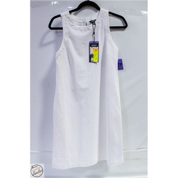 NEW HUDSON WOMEN'S SLEEVELESS WHITE DRESS XS