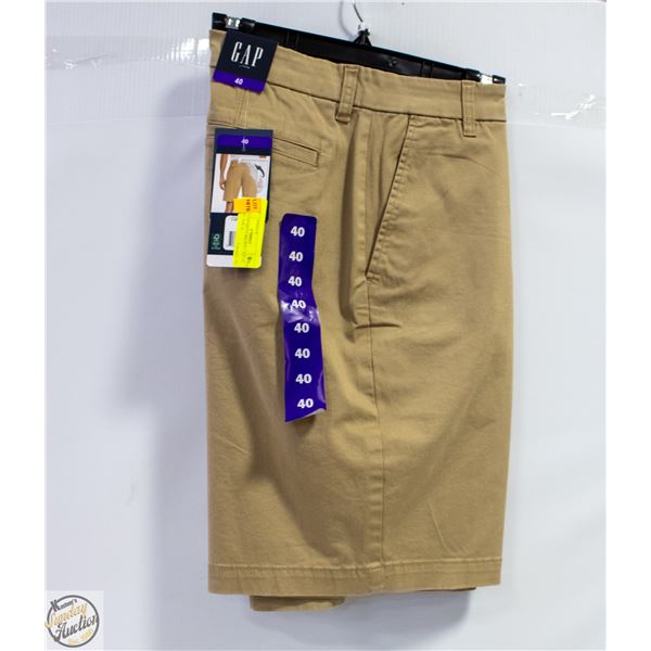 NEW GAP MEN'S BROWN CASUAL SHORT SIZE 40