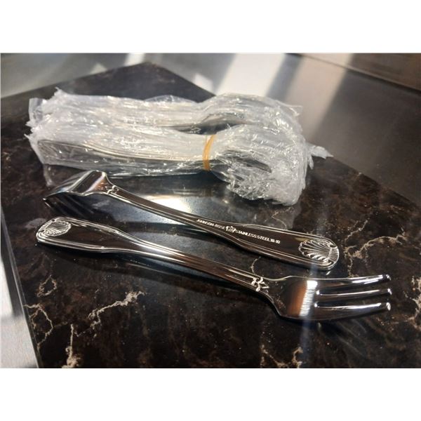 2 DOZEN NEW SHELL APPETIZER/OYSTER FORKS JR 21962
