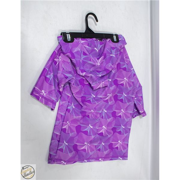 GIRLS SZ 10/12 SWIM BOTTOMS AND SHIRT