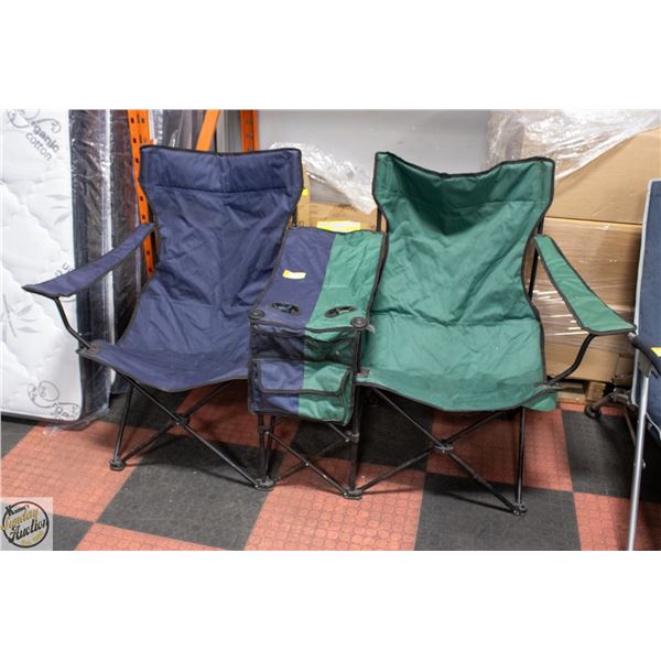 DOUBLE FOLDING CAMPING CHAIR