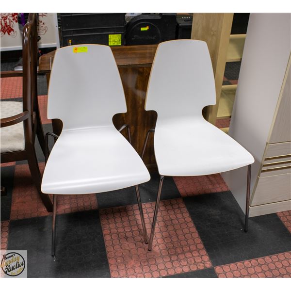 IKEA VILMAR MODERN METAL BASE CHAIR