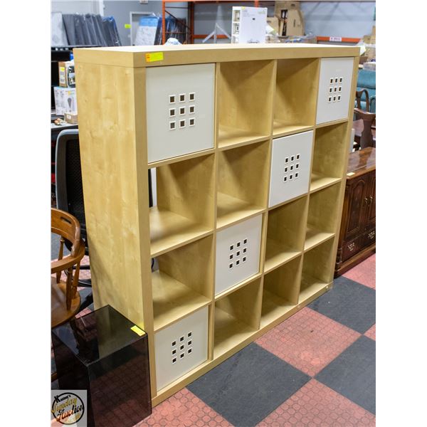 IKEA 16 "CUBBY SHELF" ORGANIZER- 59" X 59" X 1