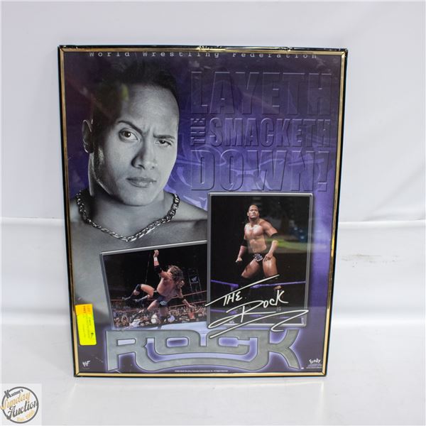 2000 THE ROCK DWAYNE JOHNSON WWF POSTER