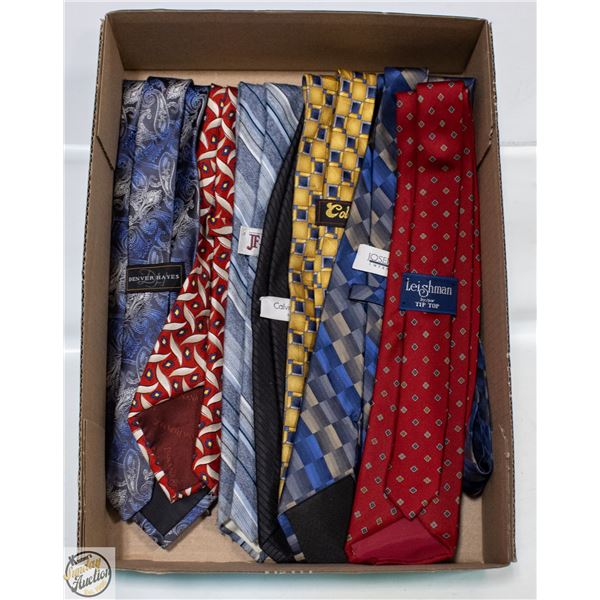 ESTATE COLLECTION OF 7 MENS SILK NECK TIES