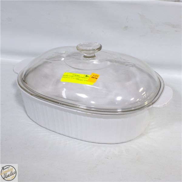 CORNING WARE 4 LITER FRENCH CASSEROLE OVAL DISH