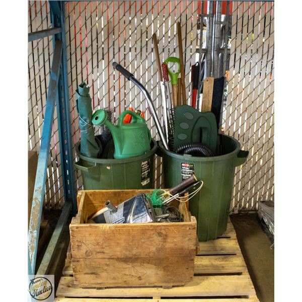 ESTATE PALLET- YARD/GARDEN ASSORTED