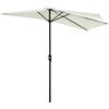 Image 1 : NEW HELIOS & HESTIA 9FT HALF ROUND UMBRELLA IVORY